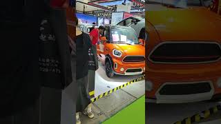 Indian guests are interested in orange mini EV model on Jinan EV Expo 2024 chinamotor automobile [upl. by Calia]