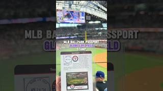 MLB Ballpark Passport  Globe Life Field Stamp texasrangersbaseball [upl. by Gabby9]