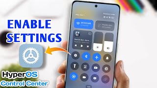 Enable Settings Button in HyperOS Control Center [upl. by Sileas]