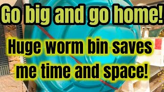 Go big and go home Why a huge worm bin is going to save me time and space [upl. by Nellahs220]