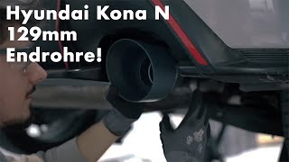 Hyundai Kona N 129mm Endrohre  Klappensteuerung  N Techniks [upl. by Tonjes443]