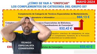 NUEVO AGRAVIO COMPARATIVO PARA LOS TÉCNICOS ESPECIALISTAS DE CONSERJERÍA [upl. by Lebatsirhc631]