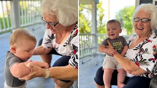 Grandparents Meet Grandchild for the First Time Emotional Surprises [upl. by Rokach]