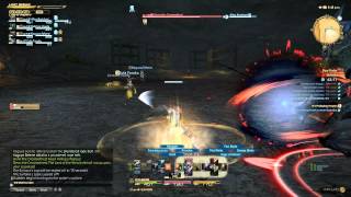 FFXIV ARR SASTASHA Boss Battle Paladin gameplay [upl. by Enimrac]