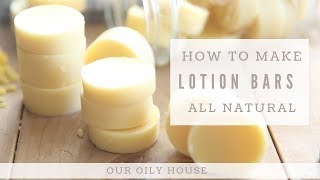 Homemade Lotion Bars with Essential Oils [upl. by Thorncombe]