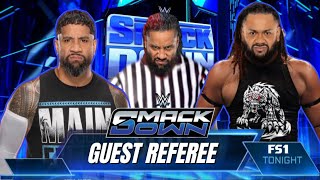 Jey Uso Vs Jacob Fatu  Jimmy Uso As Guest Referee  Smackdown [upl. by Elva837]