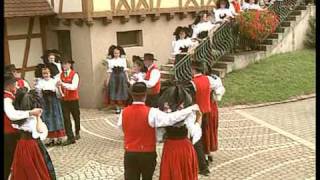 FOLKLORE ALSACIEN avec la DANSE des MARAICHERS [upl. by Terrye419]