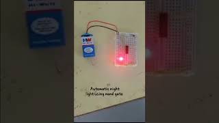 Automatic night light using IC 7400 NAND GATE [upl. by Lynad722]