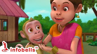 குரங்கு குட்டி செல்லக் குட்டி எங்க போச்சு  Tamil Rhymes for Children  Infobells tamilrhymes [upl. by Anerbes]