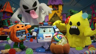 Fantôme dHalloween👻│Chanson dHalloween│Halloween Rime pour Enfants│Robocar POLI télé [upl. by Oriana]