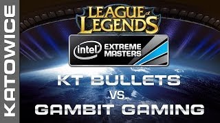 KT Bullets vs Gambit Gaming  Semifinal Map 1  IEM Katowice 2014  League of Legends [upl. by Islehc]