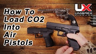 How to Load CO2 into BB Gun and Pellet Air Pistols Umarex Airguns [upl. by Holzman]