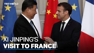 Chinese president begins his European tour first stop in Paris [upl. by Akcirre]