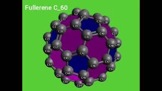 Fullerene C60  3D structure [upl. by Ynna]