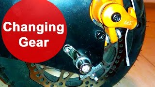 MACH1 Electric Scooter 1000W 48V  Changing Gear TUNING MODIFICATION [upl. by Dygert666]