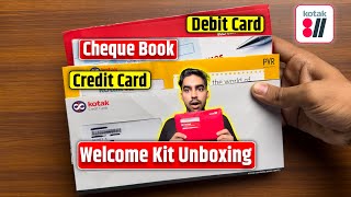 Kotak 811 Welcome Kit Unboxing  Kotak 811 Debit Card  Kotak Mahindra Bank Welcome Kit Unboxing [upl. by Zednanref774]