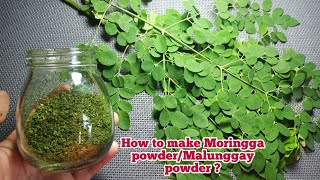 Moringga powderMalunggay powder [upl. by Amles461]