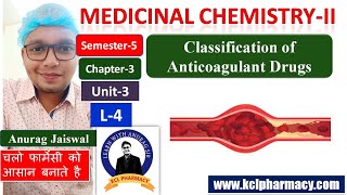 Natural Anticoagulants  Classification    L4 Ch3 Unit3  Medicinal ChemistryII 5th Sem [upl. by Ronni991]