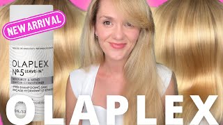 Olaplex NEW N°·5 LEAVEIN Before And After Review  The Ultimate Dry Hair Cure and Split End Sealer [upl. by Lachman906]