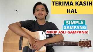 TUTORIAL PETIKAN Terima Kasih  Hal Tutorial Gitar CHORD ASLI MUDAH [upl. by Lopez]