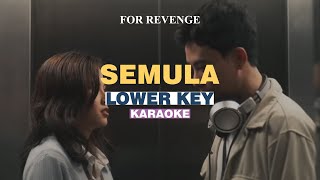 KARAOKE for Revenge  Semula LOWER KEY [upl. by Auroora]