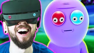 THE FUNNIEST GAME I HAVE EVER PLAYED  Trover Saves The Universe VR [upl. by Froma]