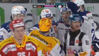 Rūdolfs Balcers Goal vs EHC BielBienne 18032024  National League PlayOff [upl. by Bever]