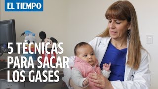 ¿Cómo sacarle los gases a tu bebé Conoce 5 técnicas  El Tiempo [upl. by Eglanteen]