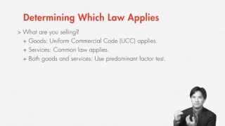 Contract Law Determining Which Law Applies UCC or Common Law  quimbeecom [upl. by Kelcy]