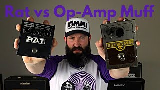 ProCo Rat 2 vs 70’s EHX OpAmp Little Big Muff  Windhand Guitar Tone [upl. by Annalise710]