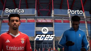 Clássico Benfica vs Porto jogo da Liga Portugal EA SPORTS FC 25 [upl. by Ayanal]