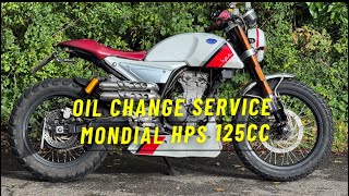 How to Change the Oil on a Fb Mondial HPS 125 [upl. by Ordnael]