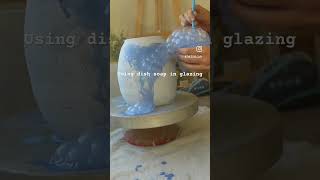 Adding dish soap and water to your glaze mix for bubble effecti used 3070 stain and glaze ratio [upl. by Adliw40]