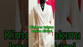 Kimono takımı kesim dikimi nasıl yapılırHow to cut and sew a kimono set [upl. by Anitreb646]