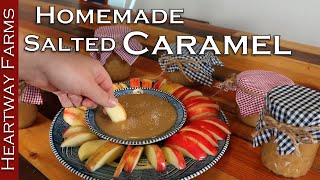 How to make Salted Caramel Sauce  Caramel Recipe  Apple Dip  Caramel Apple  Heartway Farms [upl. by Etnoved]