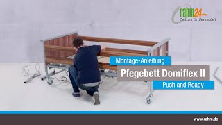 Aufbau Pflegebett Hermann Bock Domiflex II Push and Ready [upl. by Alvarez]