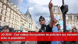 JO 2024  Ces vidéos incroyables de policiers qui dansent avec la population [upl. by Abbott]