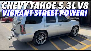 2013 Chevy Tahoe 53L V8 Exhaust Sound w Vibrant Street Power Muffler [upl. by Okiram]