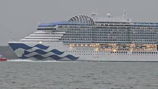 ships360 Sun Princess departs Southampton Water 23092024 [upl. by Bratton11]