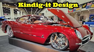 Kindigit Design 2024 Detroit Autorama Ridler Winner 🏆 1953 Chevy Corvette Coupe Handbuilt Sports [upl. by Enttirb]