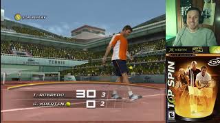 TOP SPIN Xbox 2003 Tommy Robredo vs Gustavo Kuerten  Retrodeportivo 170 [upl. by Killie]