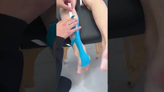 Aupcon Tape Kinesiology tape for calf muscles  Relieve calf muscle pain after running [upl. by Arelus]