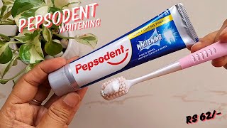 Pepsodent Whitening Toothpaste Review  Pepsodent Toothpaste  Whitening Germicheck Review amp Demo [upl. by Whipple]