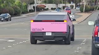 Bubblegum Pink Tesla Cybertruck Spotted [upl. by Aay]