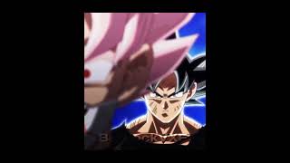 Goku UI Vs Goku Black Ssj Rosè  Dragon Ball Heroes  dbh db goku gokublack edit capcut short [upl. by Adnohsek]