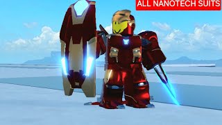 IRON MAN BATTLEGROUNDS ALL NANOTECH SUITS [upl. by Tamar]