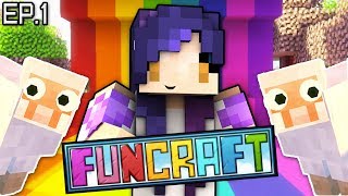 Im the NEWEST Member  FunCraft Minecraft Ep 1 [upl. by Garrick]