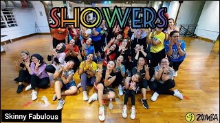 SHOWERS  SKINNY FABOLOUS  ZUMBA  ZIN VOL 96  ZIN RIVA  DANCE FITSNESS [upl. by Cuyler]