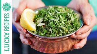 Würziger SpinatReis  die perfekte Beilage  Palak Pulao [upl. by Mossman]