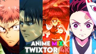 anime mix twixtor clips 4k no warps [upl. by Ardnod374]